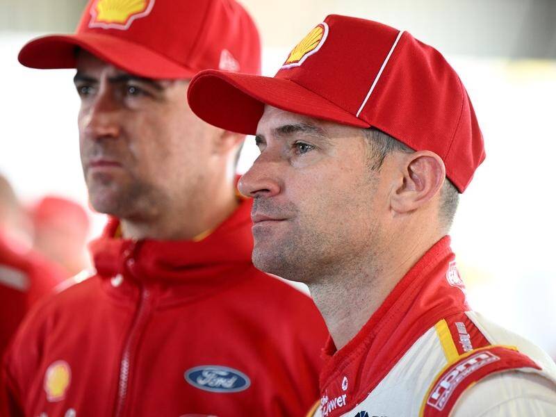 Will Davison (right) has his sights set on another Supercars victory in Perth. (Dan Himbrechts/AAP PHOTOS)