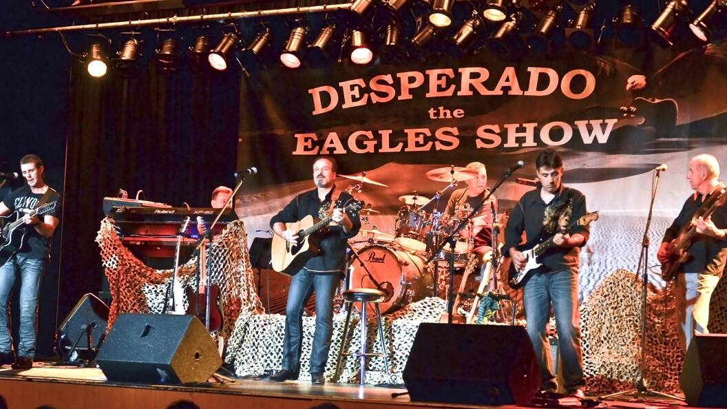 Eagles tribute show Desperado plays at Club Sapphire on Friday night.
