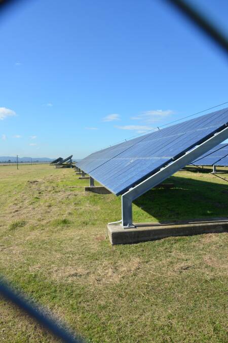 Panels at the Singleton Solar Farm. Photo: Singleton Argus.
