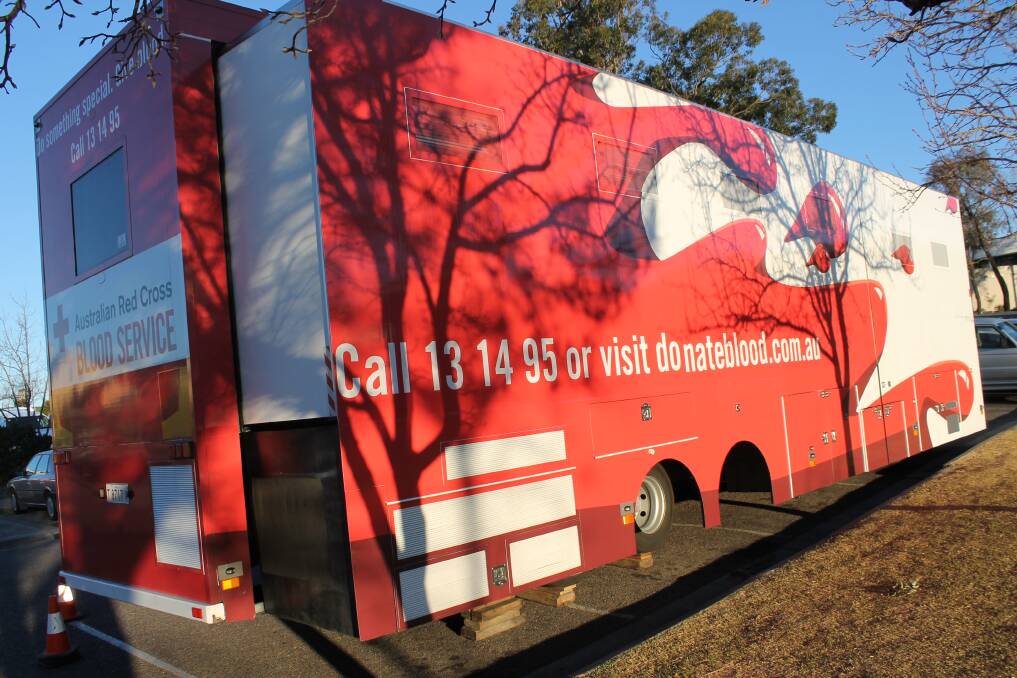 The Blood Service's mobile van is visiting Bega this week.
