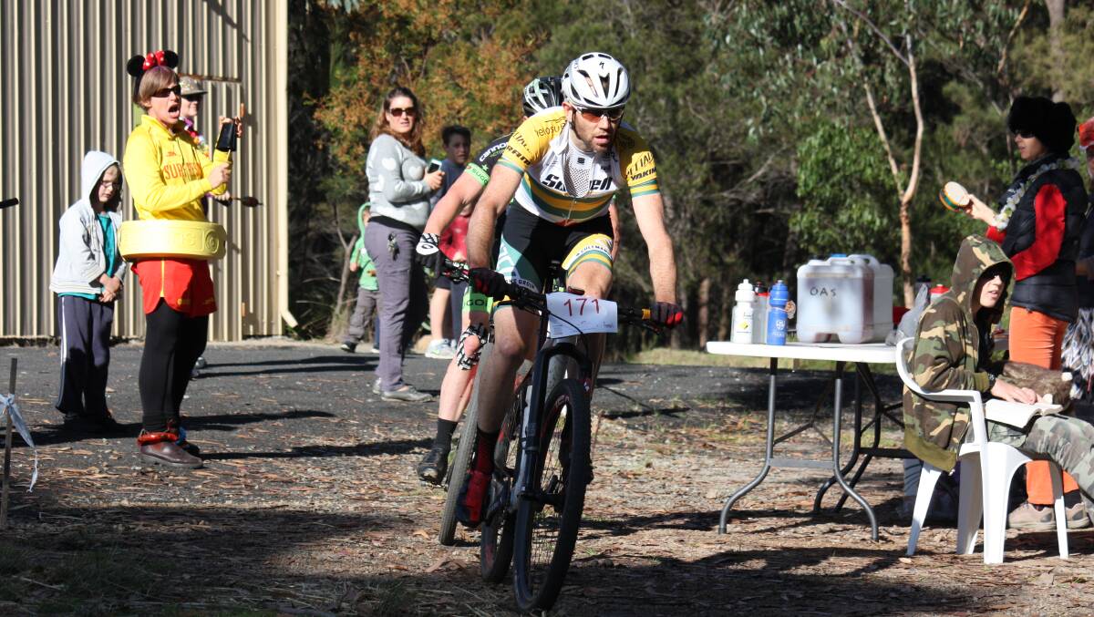 ACT rider Andrew Blair, pictured on his way to victory in the Tathra Enduro 100km event, has been selected in the Australian Commonwealth Games MTB squad.