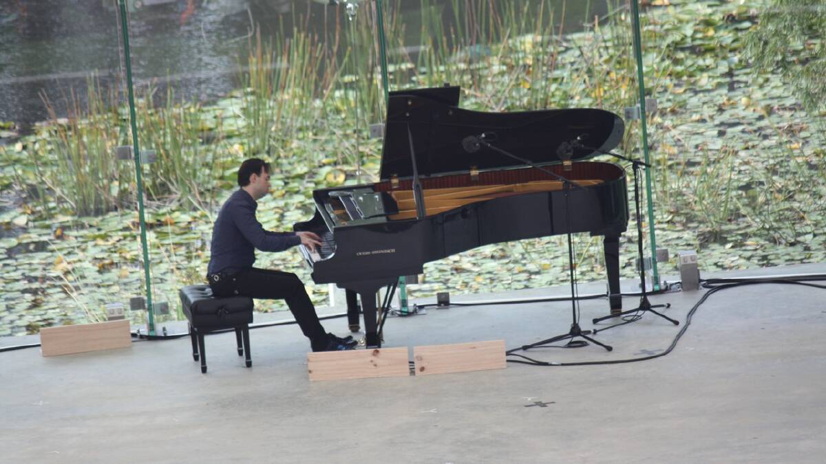 Pianist Dejan Lazic at Four Winds Festival 2014. Photos: Ben Smyth