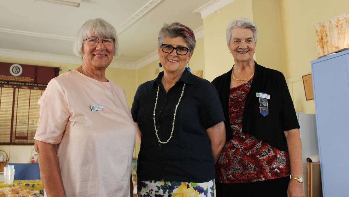 With visiting NSW branch president Tanya Cameron (centre) at the Bega CWA Rooms on Wednesday are Far South Coast group president Mary Williams and Bega branch president Daphne Sweeney.