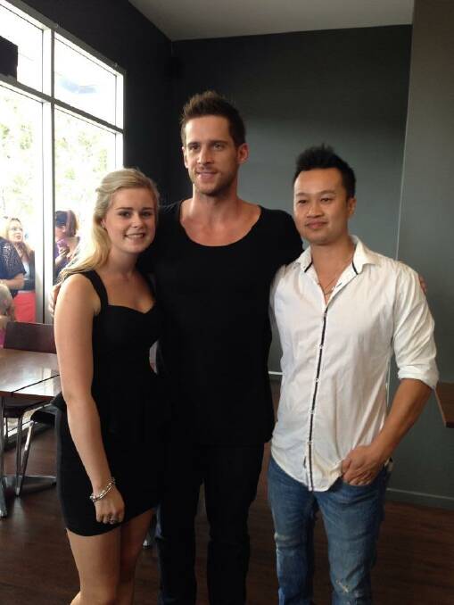 Home and Away star Dan Ewing, meets his fans during a visit to the Far South Coast on the weekend. Photos courtesy of Tegan Jade, Megabeetz Entertainment.