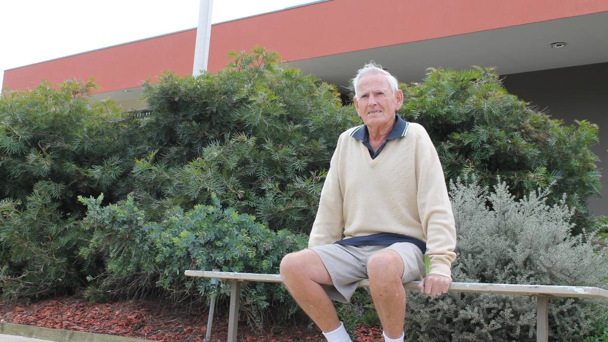 • Bega Bowling Club volunteer Frank Dorris takes some time out. 