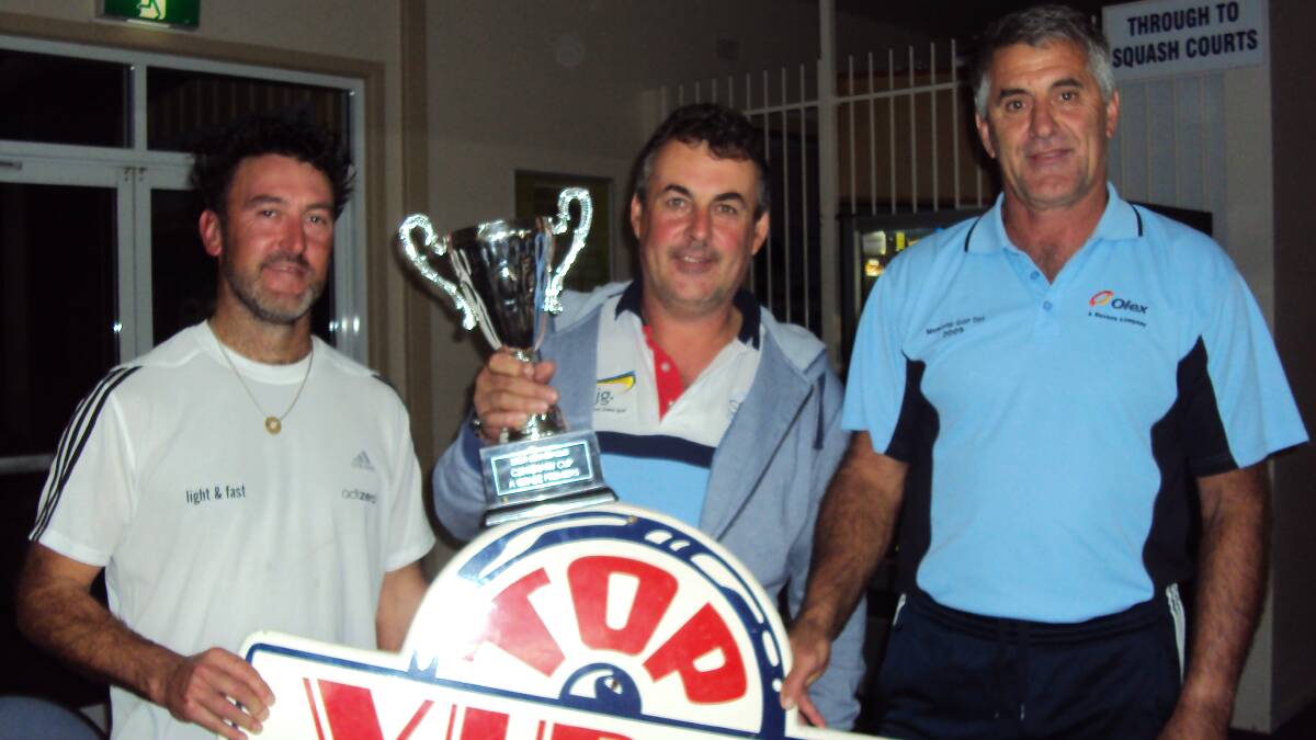 • A grade winners from V&H Motors are (from left) Tim Harrison, Gerard Hanscombe and Cliff Pistorius.