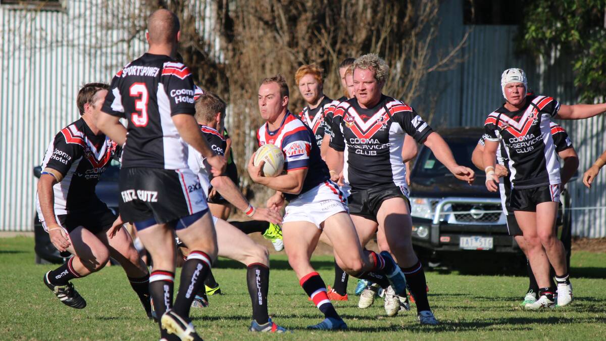 • Rooster Hayden Parbery finds himself in hostile territory against the Cooma Stallions. The Stallions stampeded to a 44-18 win, which means Moruya will claim the minor premiership. 