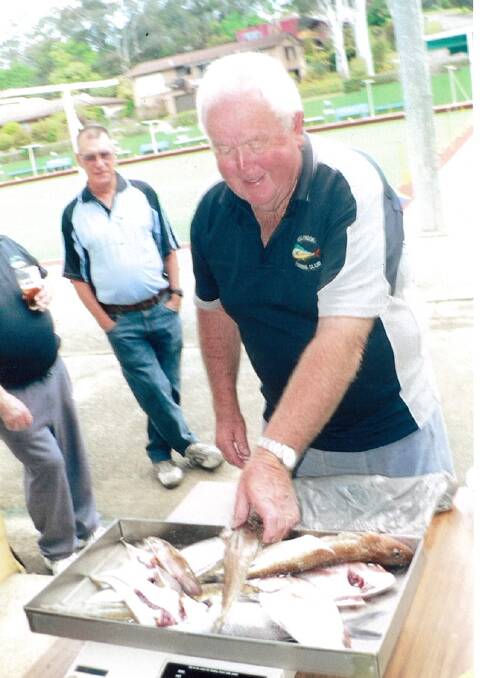 GREAT RETURN: Mollymook Fishing Club president Warren Craft enjoys his return to fishing after being absent for a while with a shoulder injury. 
