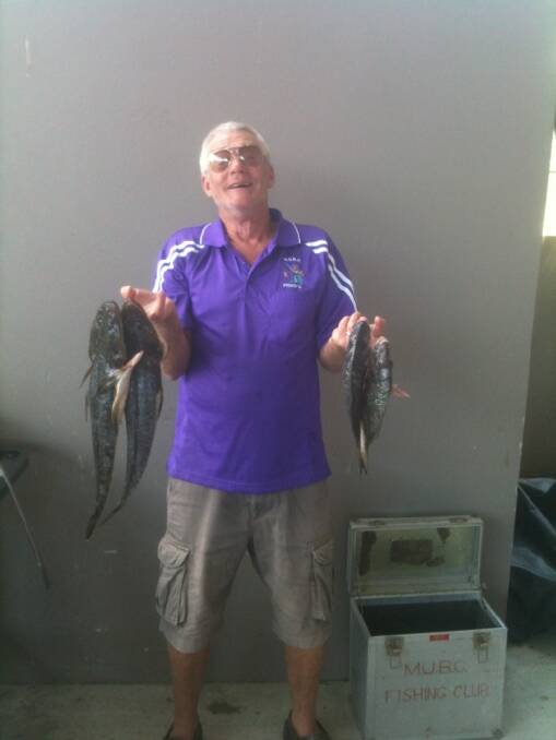 GREAT HAUL: Dave Stevens had a good day fishing at the latest competition. 