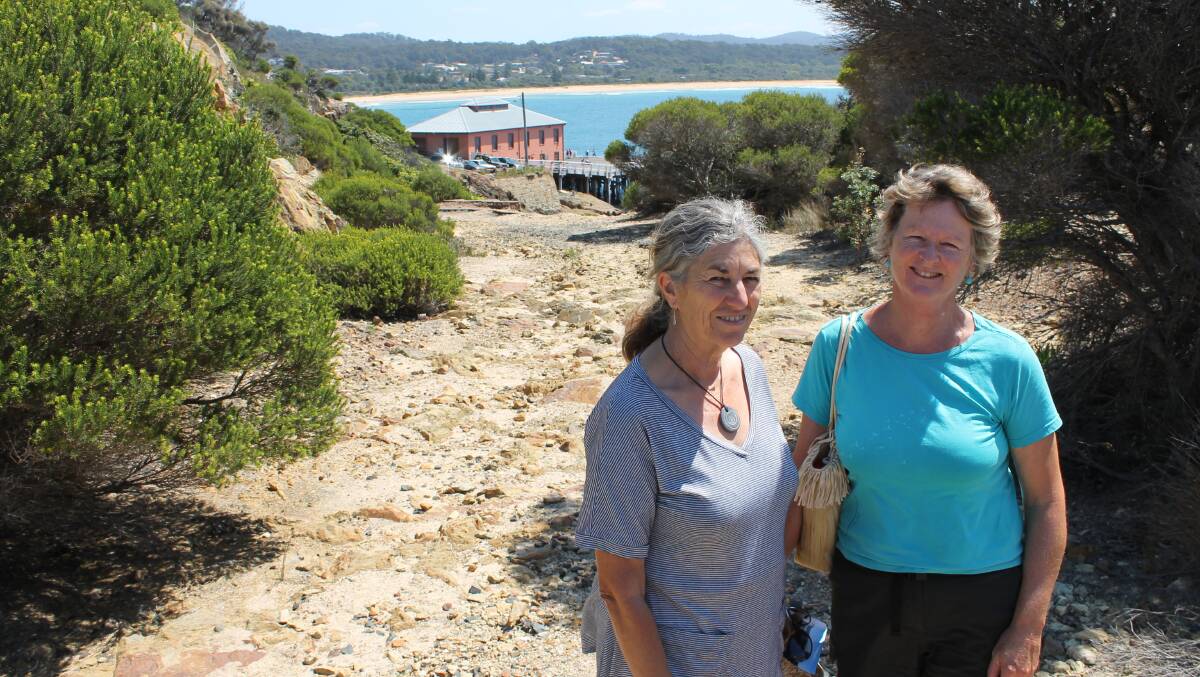 Christine Hamilton and Pip Marshman of the Tathra Wharf and Headland Access Group are campaigning for a improved path along the Tathra Headland. 