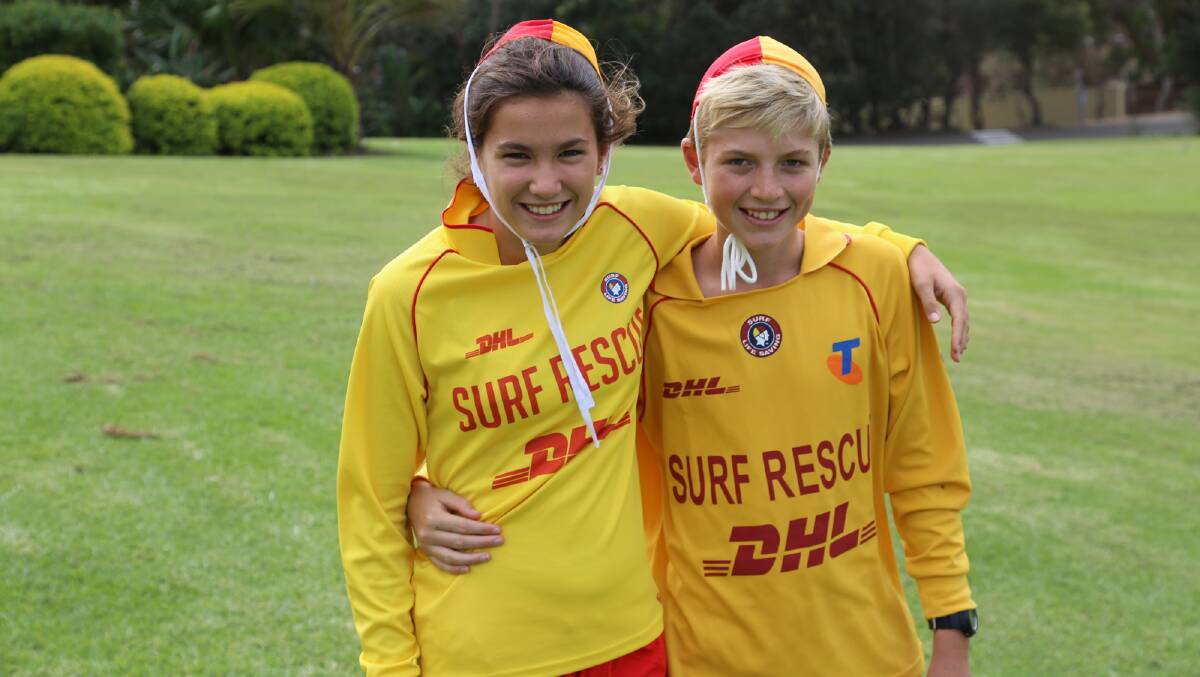 EUROBODALLA: Moruya’s Sally Kennedy and Broulee’s Scott Senior represented the Far South Coast at the Junior Lifesaver of the Year development camp. 