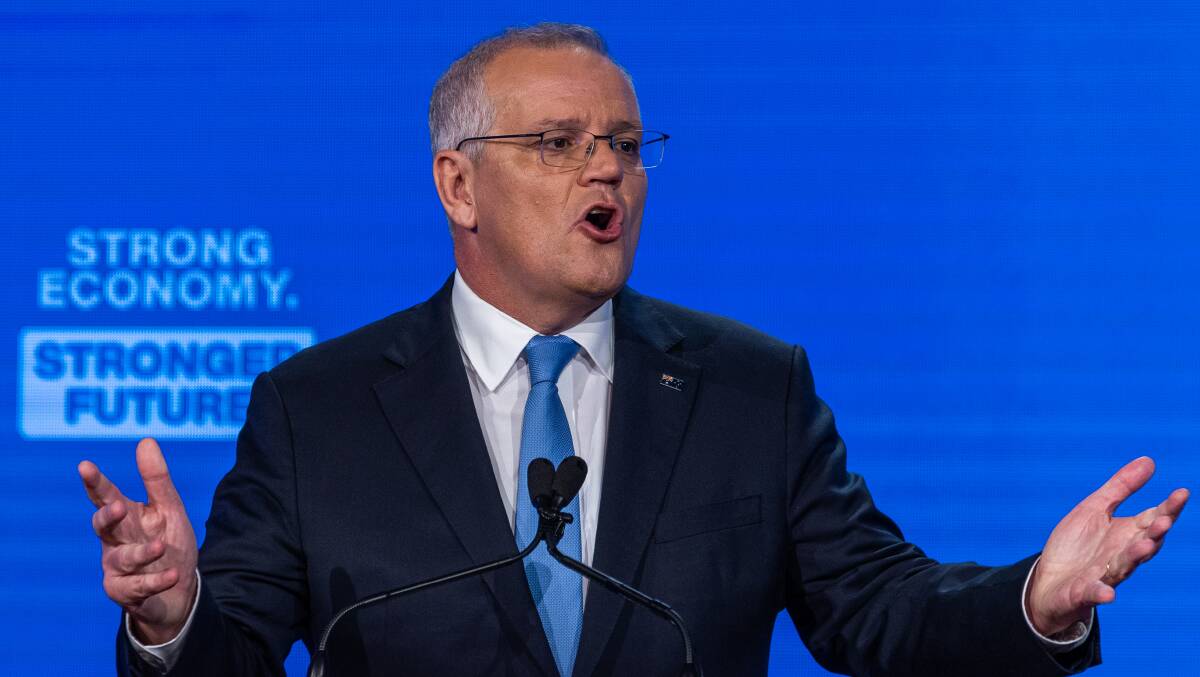 The PM's latest sudden shift in strategy is almost certainly the result of Liberal focus groups that demonstrate voters just don't like Morrison and aren't prepared to back him. Picture: Getty Images
