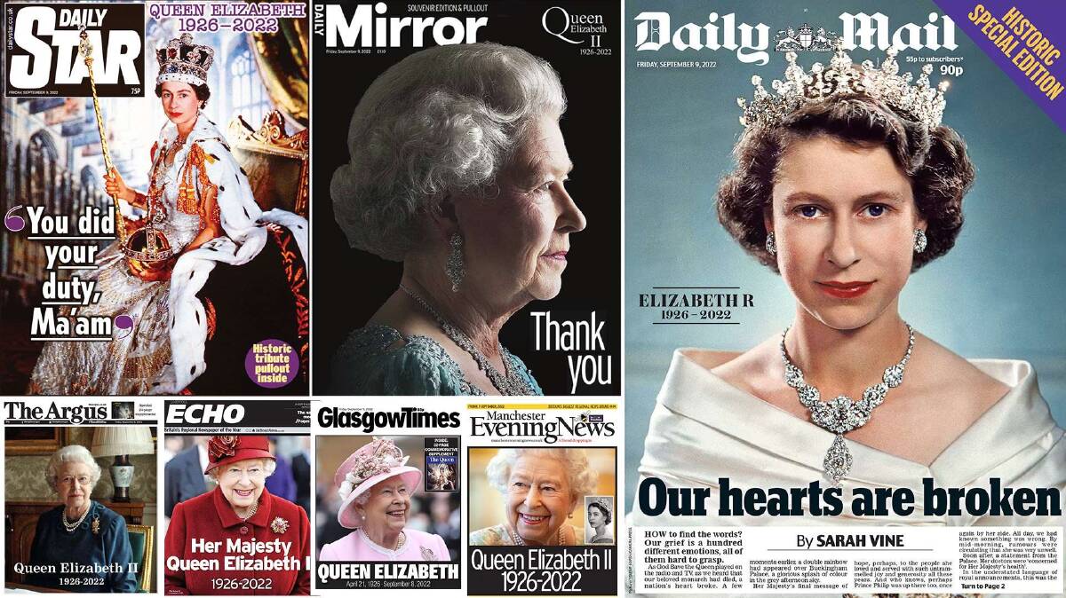 How UK newspapers farewelled the Queen.