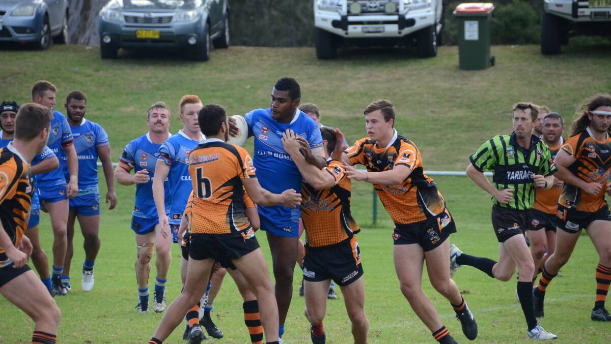 Bombala's Wame Belolevu was instrumental in his side's 10-8 victory over the Batemans Bay Tigers earlier this season.