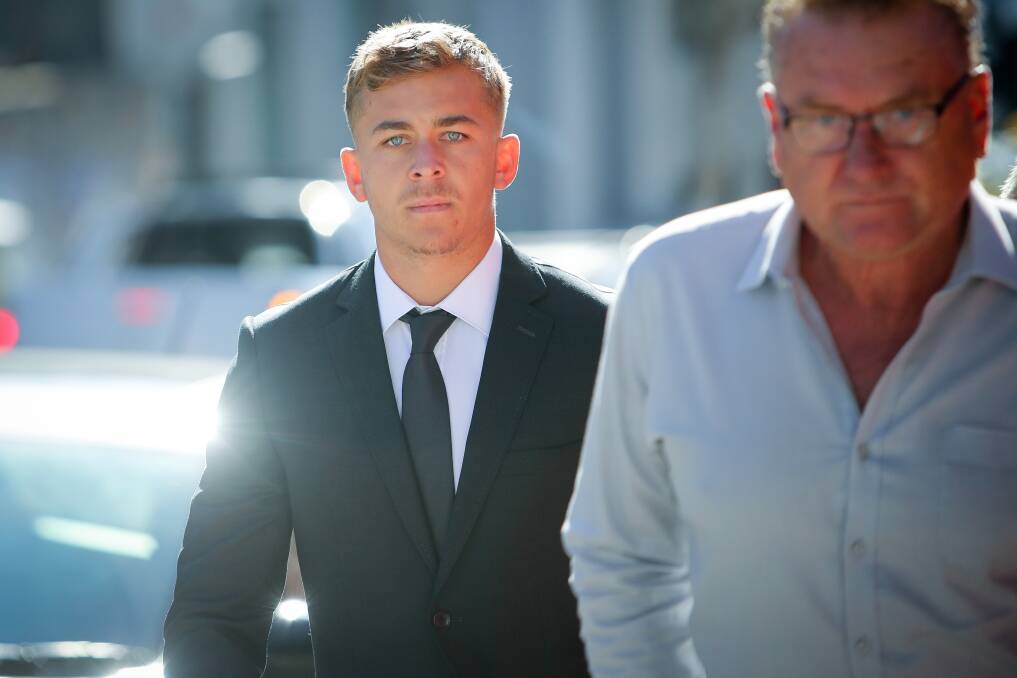 Callan Sinclair outside Wollongong courthouse on February 12. Picture: Adam McLean