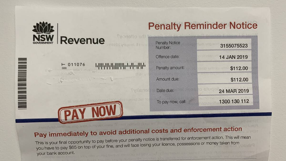 OUCH: More than $850,000 in parking fines have been issued to motorists on the South Coast so far this financial year. Photo: FILE
