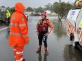 SES volunteers during a flood rescue at Lake Conjola that started around 8.30am on Wednesday, November 29. Picture by SES