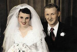 Fred and Eileen Taylor were married at St John's Church, Bega on December 17th 1955. Congratulations, love and best wishes from all of your family and friends.