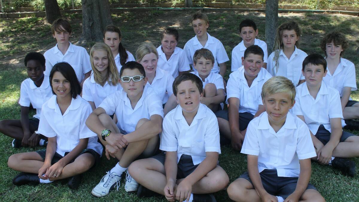 New students in Year 7 at SCAC (back, from left) Xavier Smith, Hannah Plevey, Katlyn Scott, Eric Hills, Bohdan Bell, Noah Hofstetter, Julian Grayson, (middle )Emma Collins, Natarlia Went, Emily Smith, Tom Rowe, Mitchell Pearce, Kallen Coady, (front) Kyeesha Aldridge-Huntley, Pablo Crome, Jarrad Whitby and Tommy Hawken.