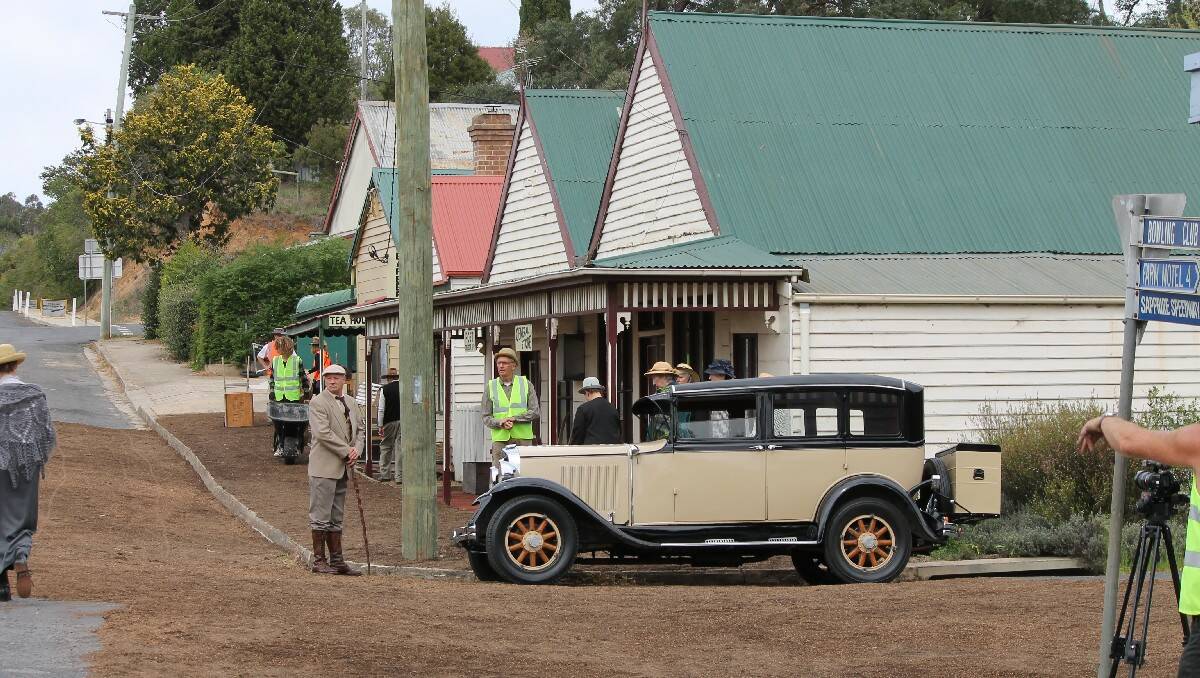 The streets of Candelo are converted into a 1920s Australia landscape.