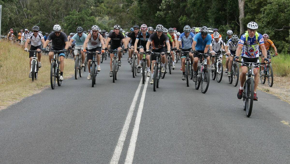 The 2014 Wharf to Waves bike ride begins from the Tarraganda fire shed on Saturday.