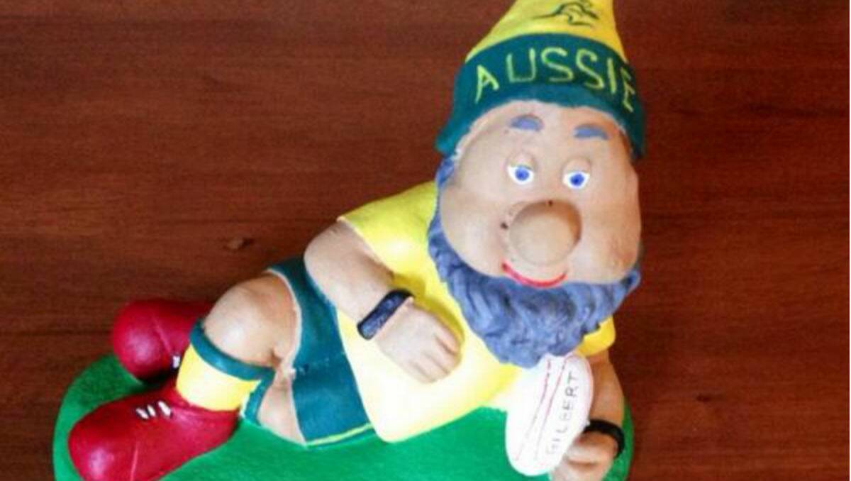 Andrew Constance's Wallabies-themed gnome has been the source of social media banter this week.