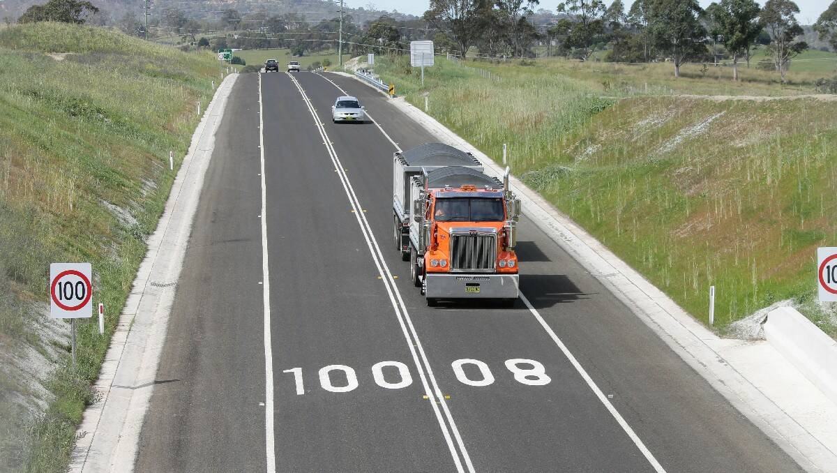 The Bega Bypass opens to traffic on Wednesday - taking trucks out of the town centre and seeing highway police already on patrol.