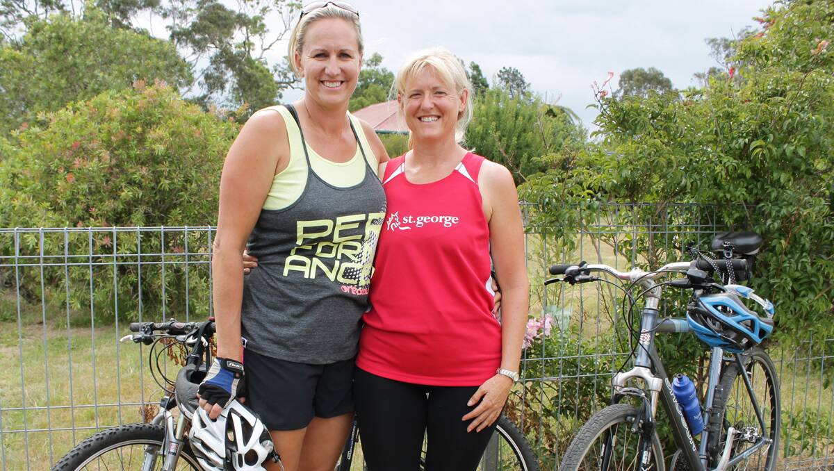 Al Christison and Sally Phillips represent the St George Bank Bega branch in Saturday’s bike ride.