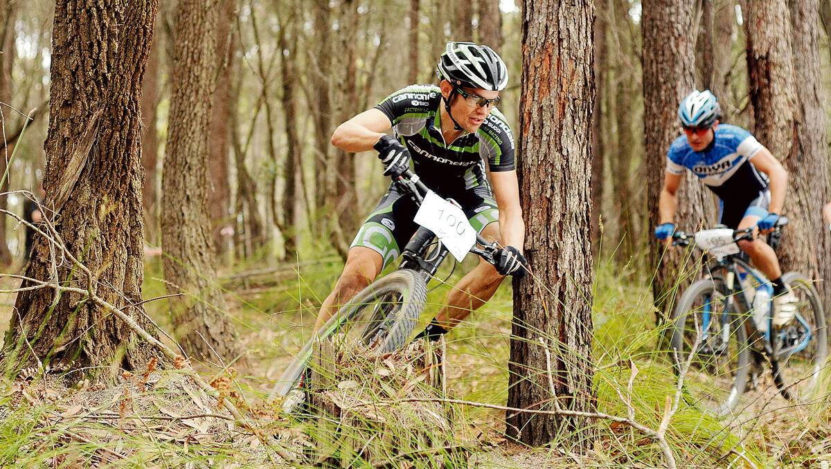 • Ronnie Grammatica takes on the course during last year’s Tathra MTB Enduro.