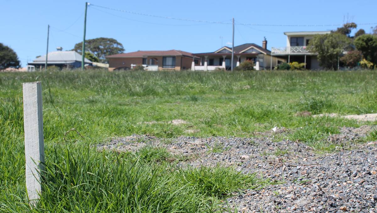 The proposed Woolies site last Wednesday 