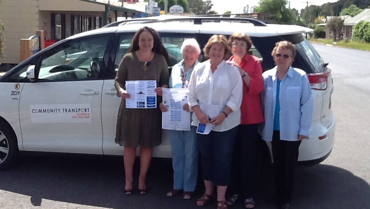 Lana Martin-McInnes, Community Services Manager at Bombala Council, with Gloria Cotterill, Sylvia Wall, Natalie Armstrong and Sandra Taylor.