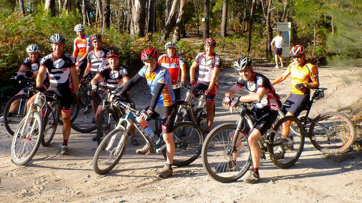 A group of Canberra mountain bike riders and trail builders take a tour of Tathra’s Bundadung singletrack.