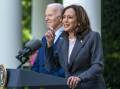 US Vice President Kamala Harris has used profanity during a speech in front of young Americans. (EPA PHOTO)